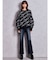 BETTY×GYDA slanting patternニットトップス
