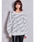 BETTY×GYDA slanting patternニットトップス