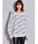 BETTY×GYDA slanting patternニットトップス