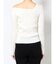 アシメショルダーカットニットトップス
