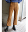 ステップスリットフィットフレアパンツ