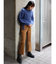 ステップスリットフィットフレアパンツ