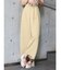 ハイウエストタックワイドパンツ