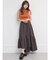 アシメギャザーロングスカート