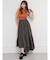 アシメギャザーロングスカート
