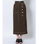 アシメフロントボタンスカート