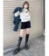 リブニットキュロット【ショートパンツ】