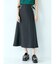 サイドベルトフレアスカート