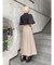 サイドベルトフレアスカート