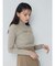 ハーフジップカットニット