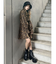 リーフフラワープリントワンピース