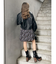 リーフフラワープリントワンピース