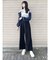 タックワイドナローパンツ