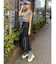 タックワイドショルダートップス