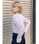 ボーダーサムホールトップス【WEB限定】【Tシャツ】