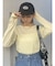 ボーダーサムホールトップス【WEB限定】【Tシャツ】