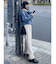 ハイウエストタックワイドパンツ