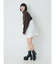 スタンドネックニットドッキングワンピース