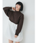 スタンドネックニットドッキングワンピース