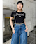 ウエストアジャストワイドデニム