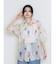 フラワーシアーオープンカラーシャツ【WEB限定】