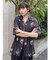 フラワーシアーオープンカラーシャツ【WEB限定】