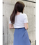 フロントホックレイヤードテレコトップス