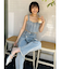 フリンジデニムビスチェ