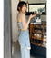 フリンジデニムビスチェ