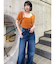 ターンアップカットオフデニム