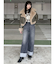 ターンアップカットオフデニム
