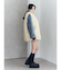 ストレッチ厚底ハーフブーツ