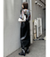 マルチウェイナローフェイクレザースカート