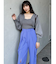 フロントオープンワイドパンツ