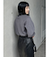 クルーネックボリュームスリーブニット