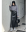 クルーネックボリュームスリーブニット