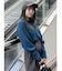 クルーネックボリュームスリーブニット