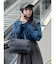 クルーネックボリュームスリーブニット