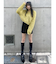 シャギークロップドニット