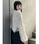 シャギークロップドニット