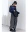 ラウンドロゴシャギーニット