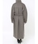 スタンドカラージップウール混コート