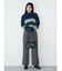 シャギーボーダーニット