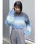 シャギーボーダーニット