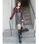 フロントホックリブニット