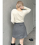 ウール混ミニスカート