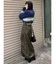 シャイニーカーゴマキシスカート