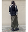 シャイニーカーゴマキシスカート