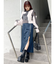 ジップスリットAラインスカート