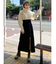 ジップスリットAラインスカート